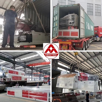 Ligne de production de tuyaux en PE avec moteur de 37 kW et vitesse maximale de 12 m/min