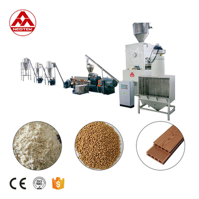 380V 50hz PP PE ligne d'extrusion de pelletisation de composition de bois avec 1500 tours par minute vitesse de vis